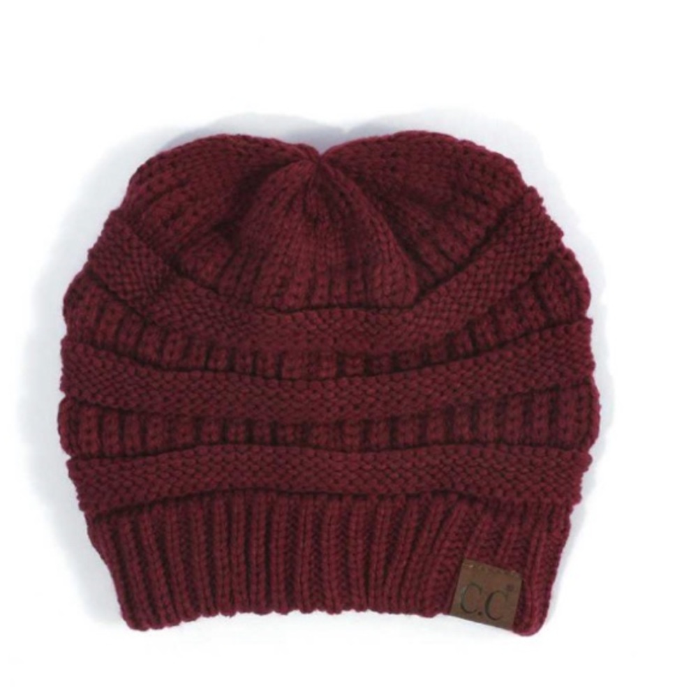 C  C  Slouchy Thick Warm Knit Beanie